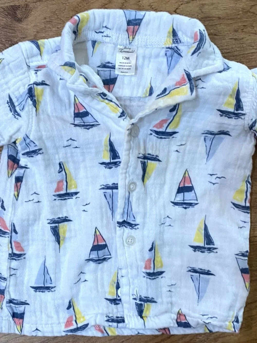 Lot S/S Button Up Shirts/Shorts/Pants-Rabbitt Bear/Gap/Cat & Jack/C&C-12M